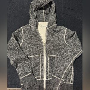 Men’s Wings + Horns Zip Hoodie Size M Grey